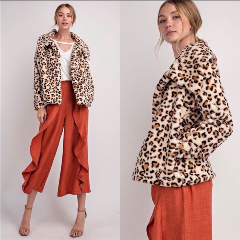 ❤️ Easel of Los Angeles Leopard coat